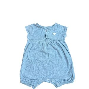 Burt's Bees Organic Baby Heather Gray Romper - Size 6-9 months